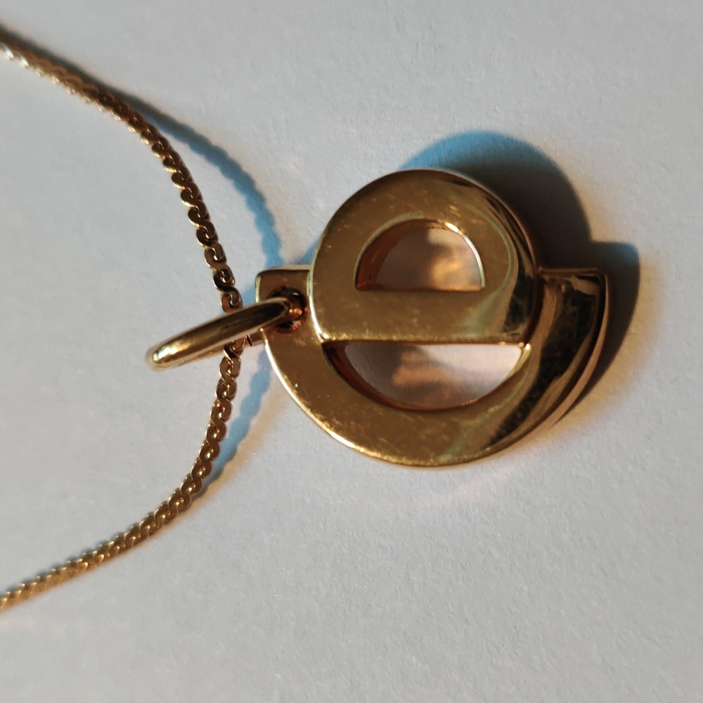 CHRISTIAN DIOR Gold Filled Chain and Pendant